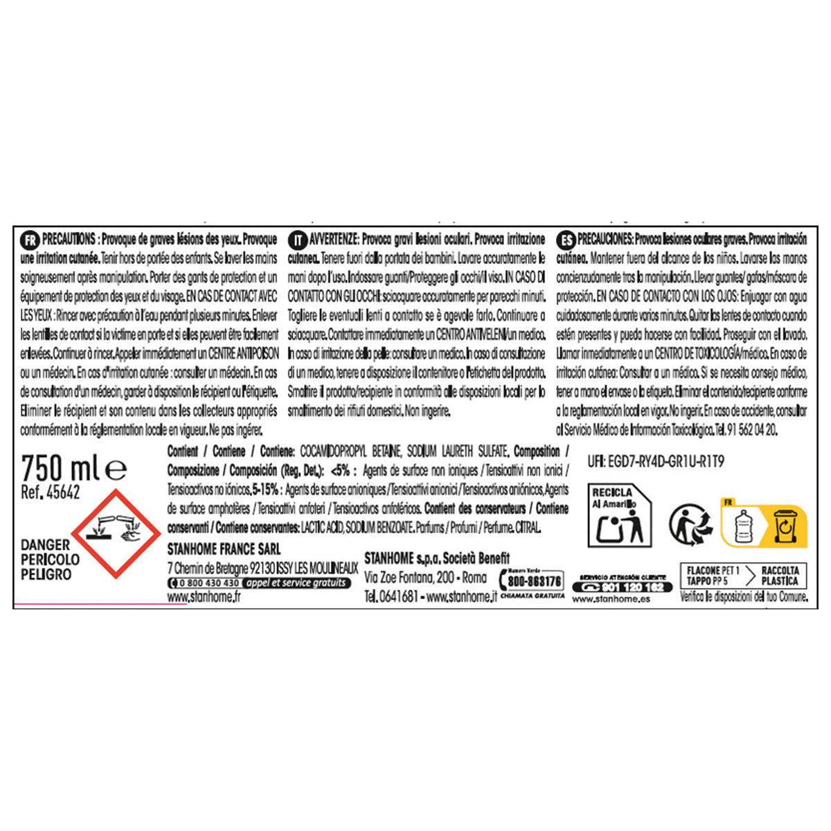 DEGREASER ZESTY BASIL 750 ML