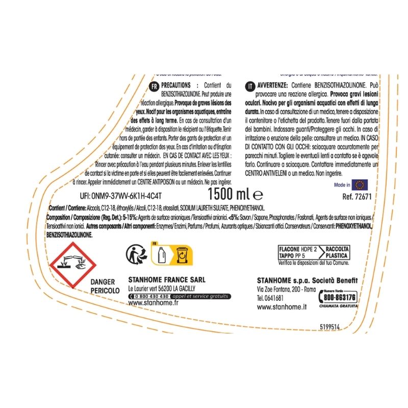 DAILY WASH ROSA E LAVANDA 1500 ML