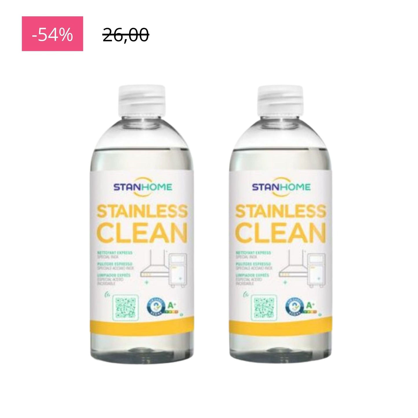 2X STAINLESS CLEANER 500 ML