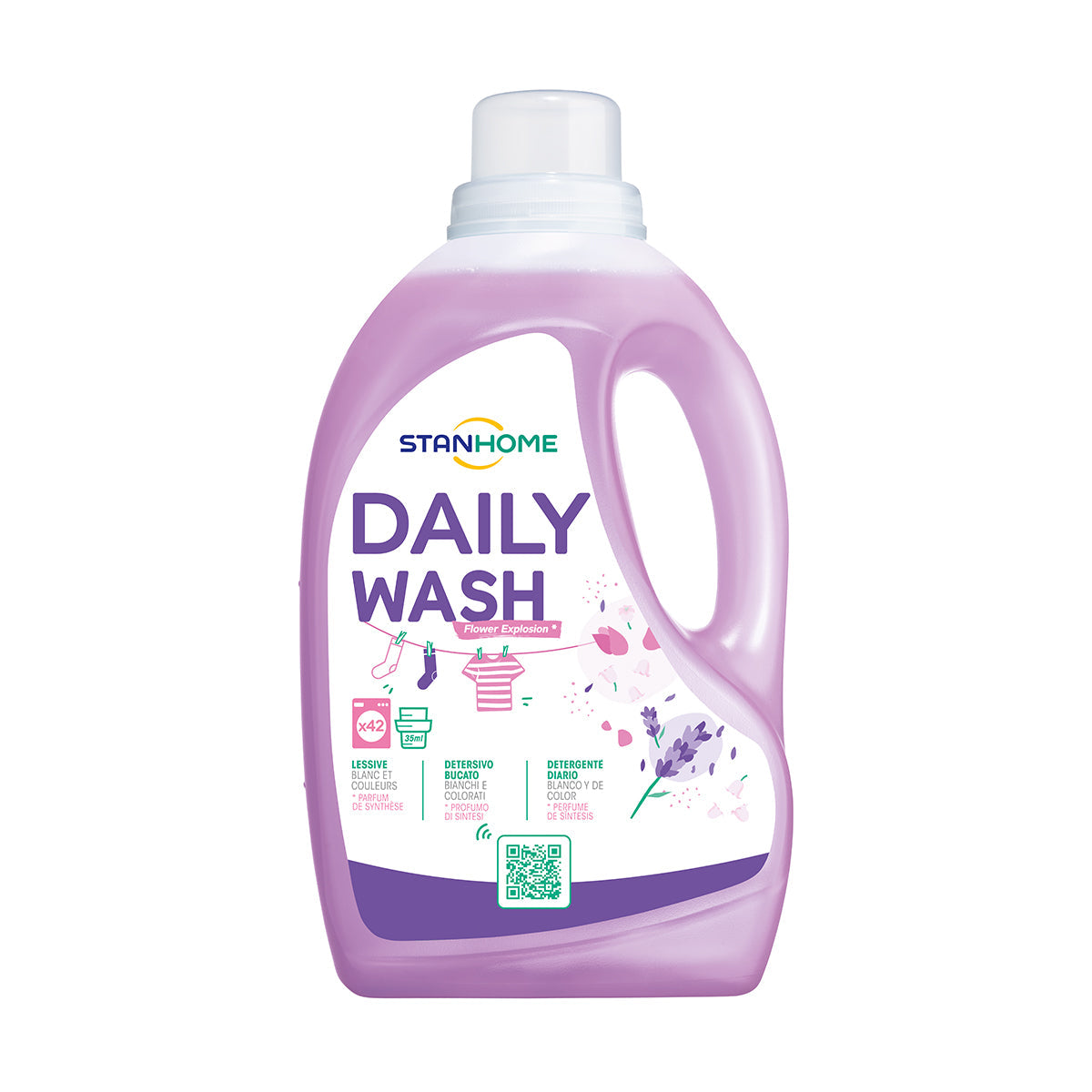 DAILY WASH ROSA E LAVANDA 1500 ML