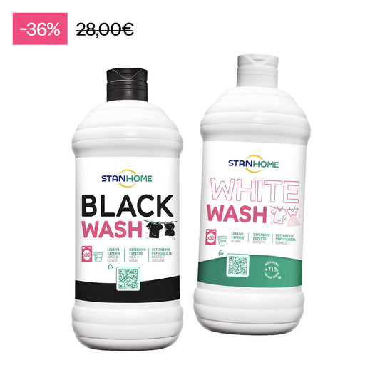 2X BLACK WASH, WHITE WASH