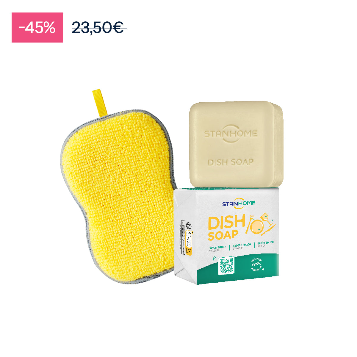 KITCHEN SPONGE + DISH SOAP