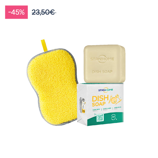 KITCHEN SPONGE + DISH SOAP