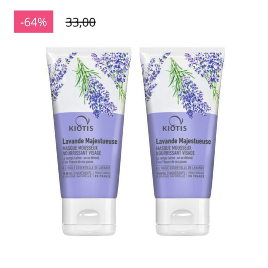 2X MASCHERA IN MOUSSE LAVANDA - Kiotis