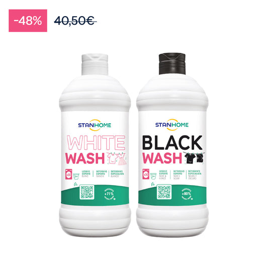 3x black&white wash